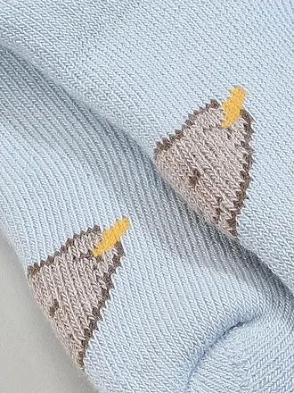 STEIFF | Chaussettes bébé gris chiné doux | hellblau